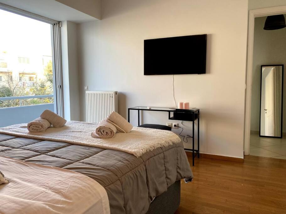 Spacious And Sunkissed 3Br & 2 Bathrooms Apartment Atény Exteriér fotografie